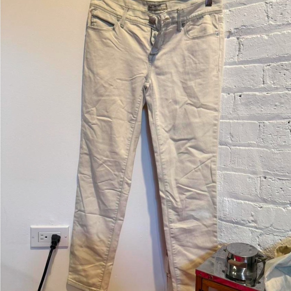 Free People Off-White Denim Pants